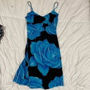 Blue rose dress